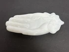 Vintage AVON White Milk Glass Open Hand Soap Trinket Dish