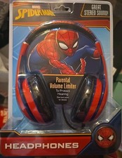 Marvel Spiderman Headphones Parental Volume Control New In Box Stereo, Ekids