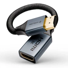 VCELINK 8K Short HDMI Extender Cable 0.6 FT Male to Female, HDMI Extension Cable