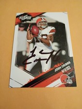 JOSH CRIBBS (in-person & hard-signed) AUTOGRAPH 2009 SCORE card #70 Cleveland