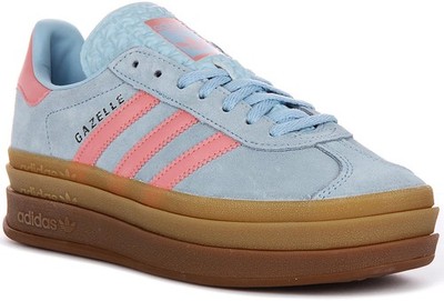 Adidas Gazelle Bold 3-Layer Sohle Gum Sneaker Trainer Blau Pink Mädchen
