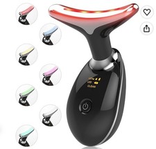 7 Color LED Face Neck Beauty Device Facial Massager Skin Care Vibration Tool