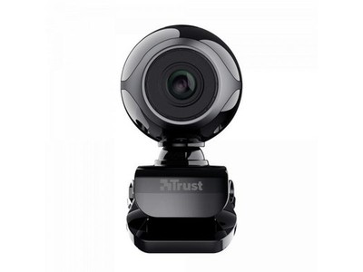 Trust Exis Webcam 300K mit Mikrofon USB Webkamera 480p USB Schwarz