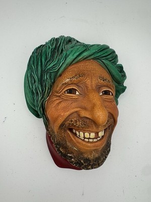 Vintage Bossons Chalkware Head Kuro Wall Mask England