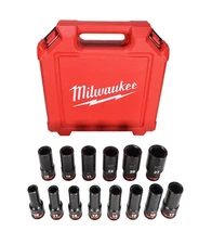 Milwaukee 49-66-7014 14PC SHOCKWAVE Impact Duty 1/2" Drive Metric 6PT Socket Set