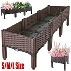 S/M/L Raised Garden Bed with Legs Elevated Planter Box w/Self-watering System