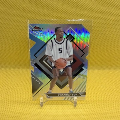 2023-24 Topps Finest RARE De'Aaron Fox #157 Silver Die Cut /25