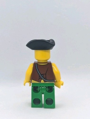 Lego Pirate Vest Anchor Tattoo Black Tricorn Hat Minifigure pi097 6240 - Afbeelding 2 van 8