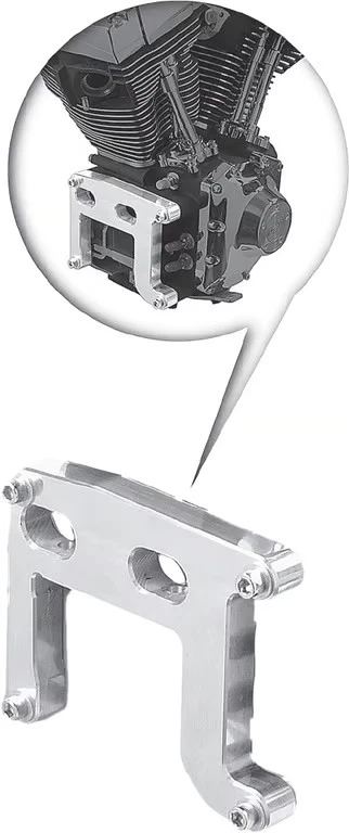 Paughco 发动机适配器板摩托车街头自行车 741TC 0933-0027 830-3601 — 第 3/4 张图片