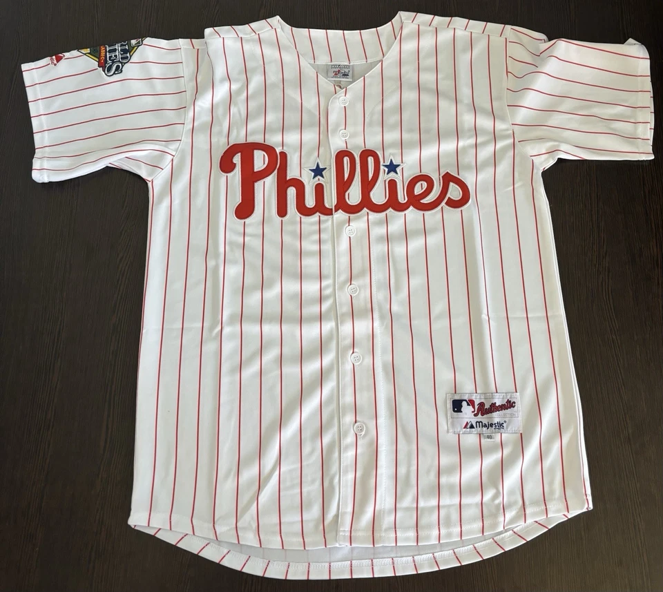 ¡Nueva camiseta para hombre Ryan Howard Philadelphia Phillies 2008 Serie Mundial! Se envía rápido Foto 2 de 4