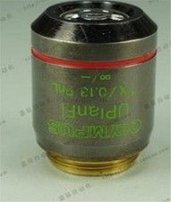 1Pc Used Uplanfl Microscope Objective Lens Olympus 4X /0.13 Phl Tested ic