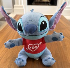 Disney Stitch Stuffed Plush Valentine's Day Lilo  Stitch Just Play 10  XOX GUC