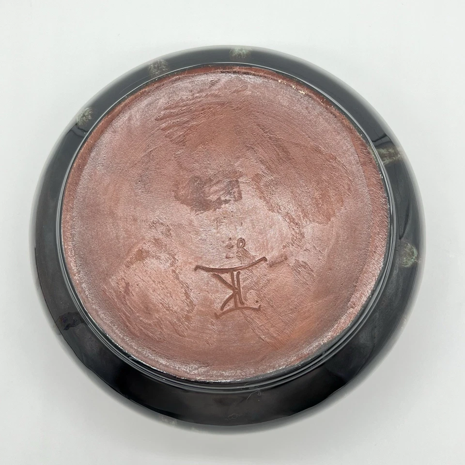 Antike Theodor Keerl Jugendstil Keramik Vase um 1900-1910 Signiert Laufglasur - Bild 4 von 4