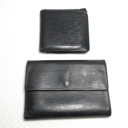 LOUIS VUITTON Epi Bifold Wallet Leather Black Lot of 2 Used Authentic ps2604-ps4