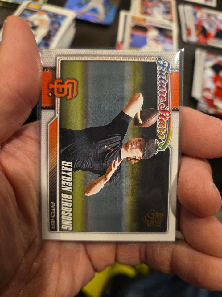 2026 Topps Series 1 Hayden Birdsong Future Stars Golden Mirror #296 Giants