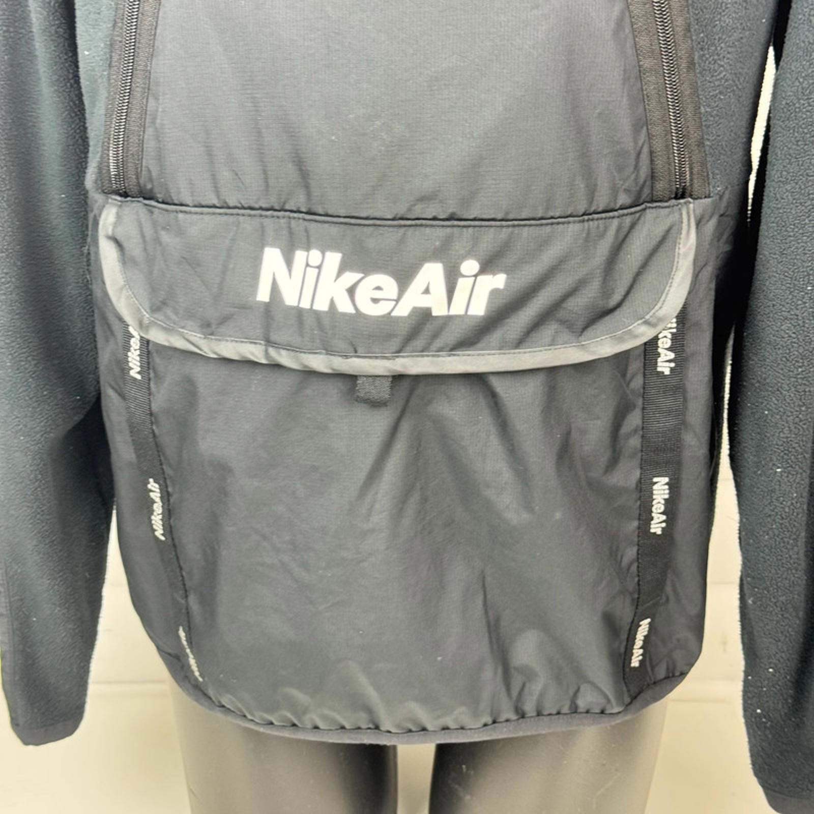 SACAI X NIKE Nike Air Slip Over Fleece Tasca Anteriore Canguro Pochette Giacca XS S