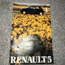1980 Renault 5 car brochure: Renault 5 TL, 5 GTL, 5 Automatic, 5 TS & 5 Gordini