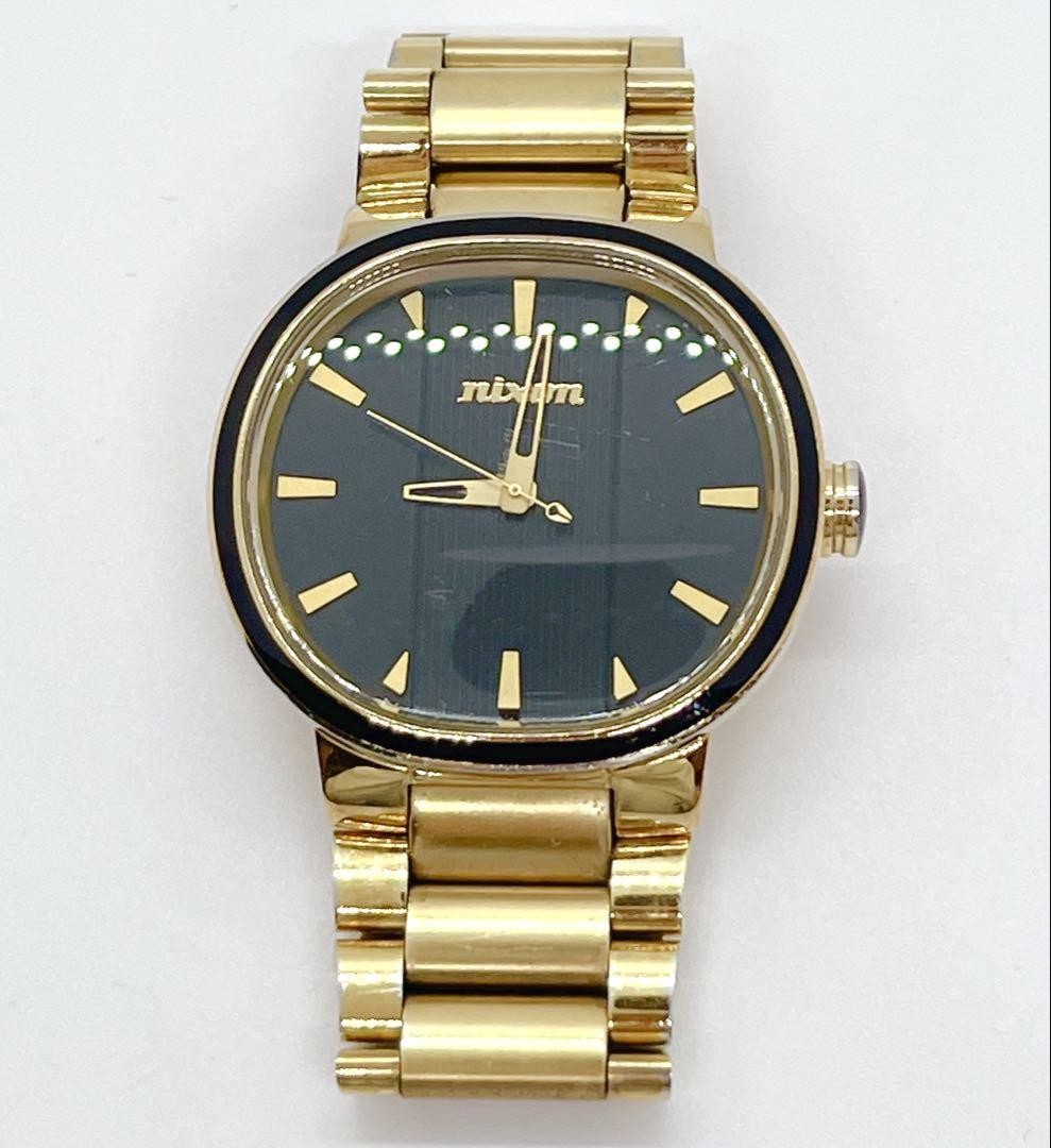 Nixon Capital Gold-Tone Stainless Steel Watch