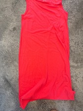 Universal Thread Sleeveless Knit Tank Midi Dress Women's Medium Coral Red