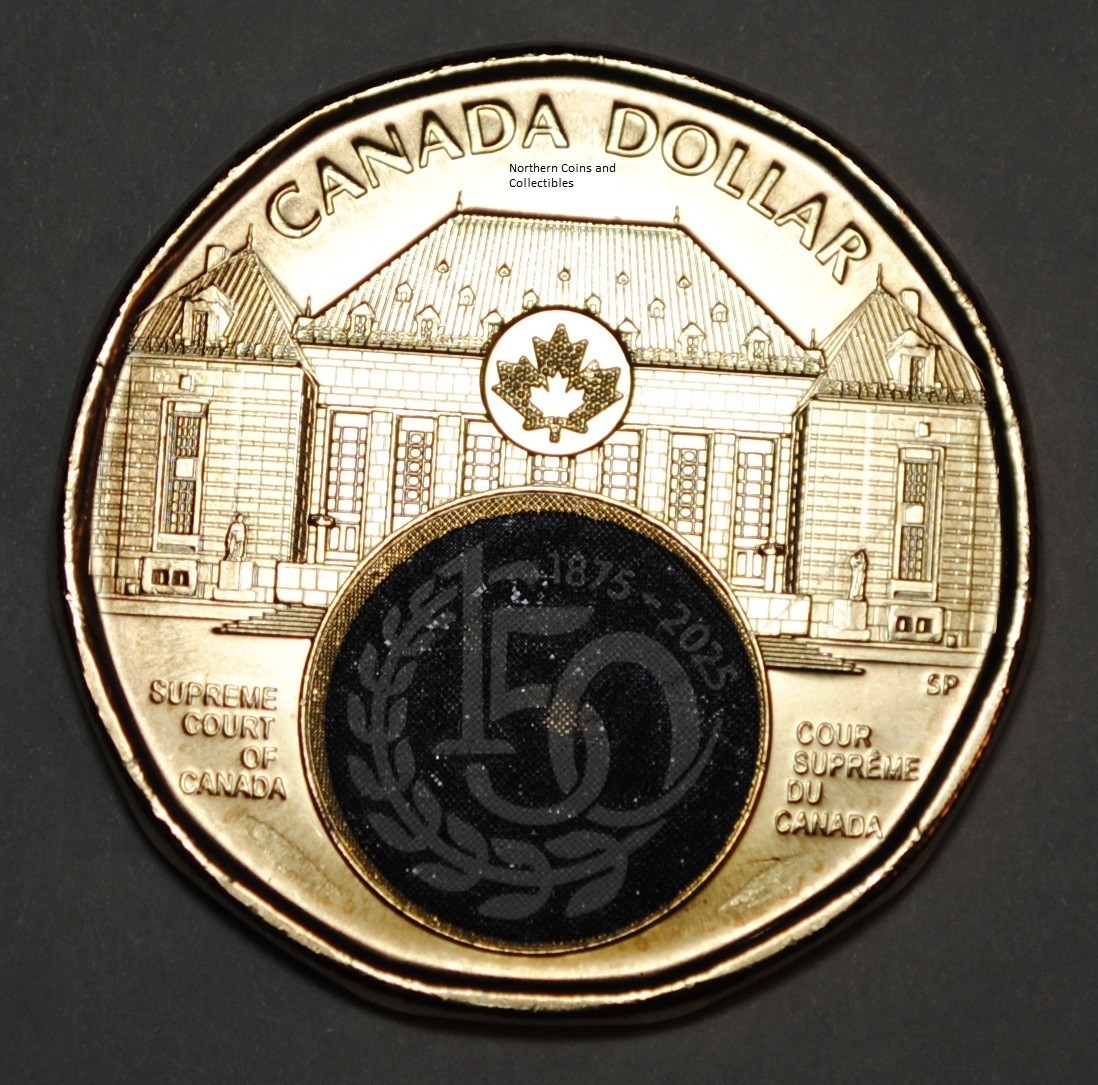 Canada 2025 Supreme Court of Canada 150th BU 1 Dollar Coloured