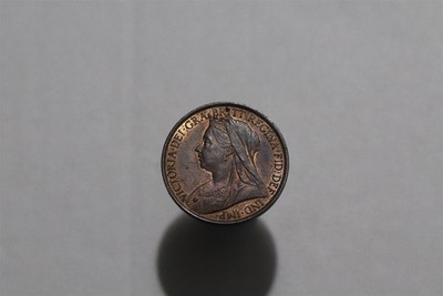     UK GB PENNY 1896 VICTORIA HIGH GRADE B90 TAB4-10