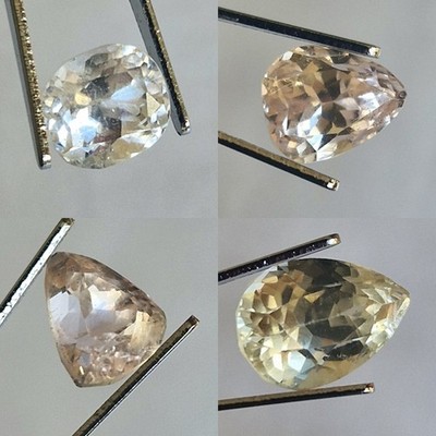 Spodumen 15,48ct/4 Gems. VVS-VS Eye Clean. Keine Behandlung. Afghanistan. #GD1548