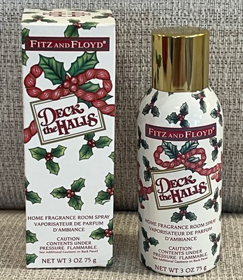 Fitz & Floyd Deck The Halls Home Fragrance Room Spray 3 Oz