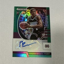 Panini Prizm Draft Picks Rookie Green Prizm Autograph Reggie Perry #PA-RP Bulld…