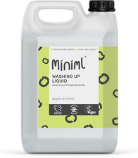 Miniml Eco Washing up Liquid 5L Refill - Apple Orchard Scented Non Bio & Skin Se 4.21 per litre