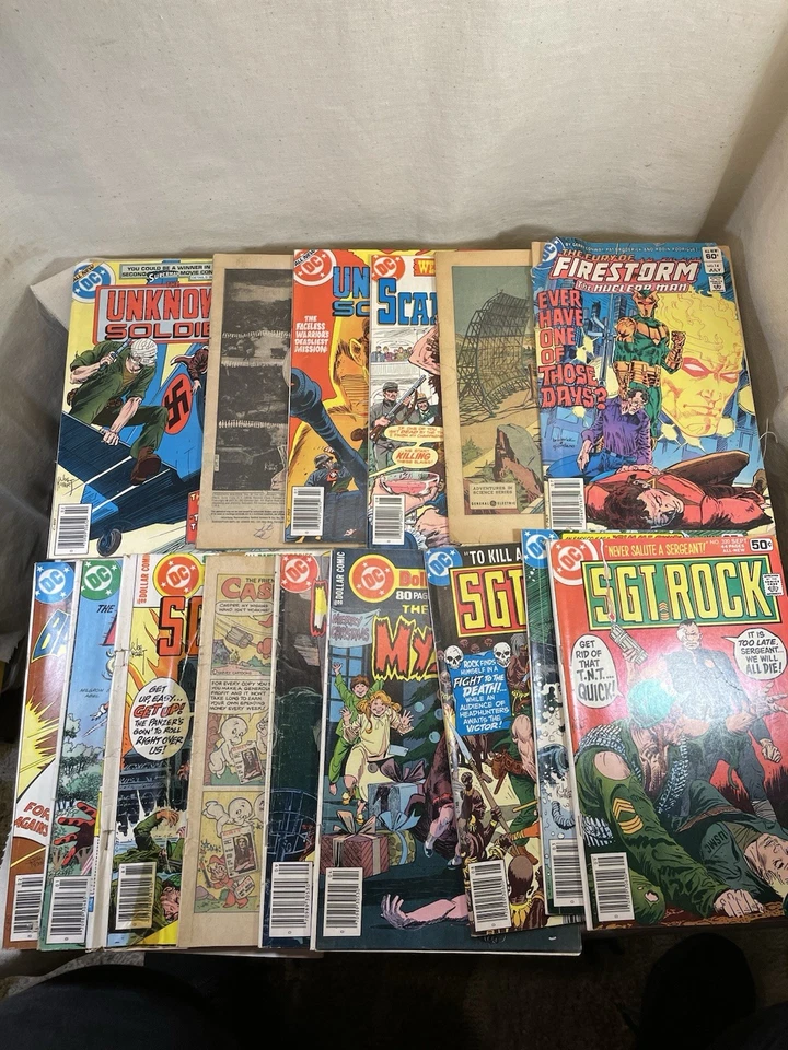 Lot of 15 Vintage DC War Comics (Sgt. Rock, Unknown Soldier, Firestorm #007 - Image 2 of 4