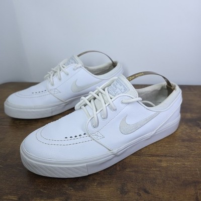 Nike SB Zoom Air Stefan Janoski White Leather UK 5 EU 38 2015 Skateboarding 