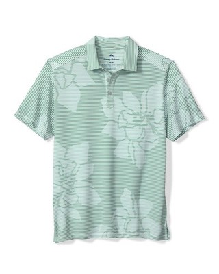 Tommy Bahama Big & Tall Island Zone Costa Wave Grande Polo Shirt Misty Field 2XB