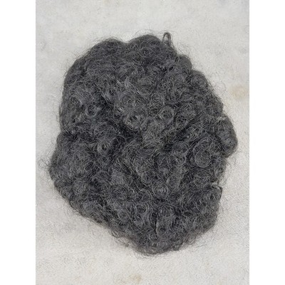 Black Kinky Curly Afro Puff Hair Piece Wiglet Topper 7 Inch Diameter Unisex