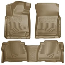 Husky Liners Weatherbeater Tan Floor Mats For 2007-2011 Toyota Tundra Crewmax