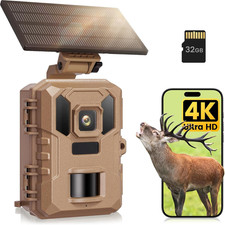 WLAN Wildkamera Mit Handyübertragung App, 4K 64MP Wildtierkamera Mit Nachtsicht