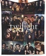 Twilight Saga Plush Blanket Soft Cozy Collectible Colorful Remember The Romance