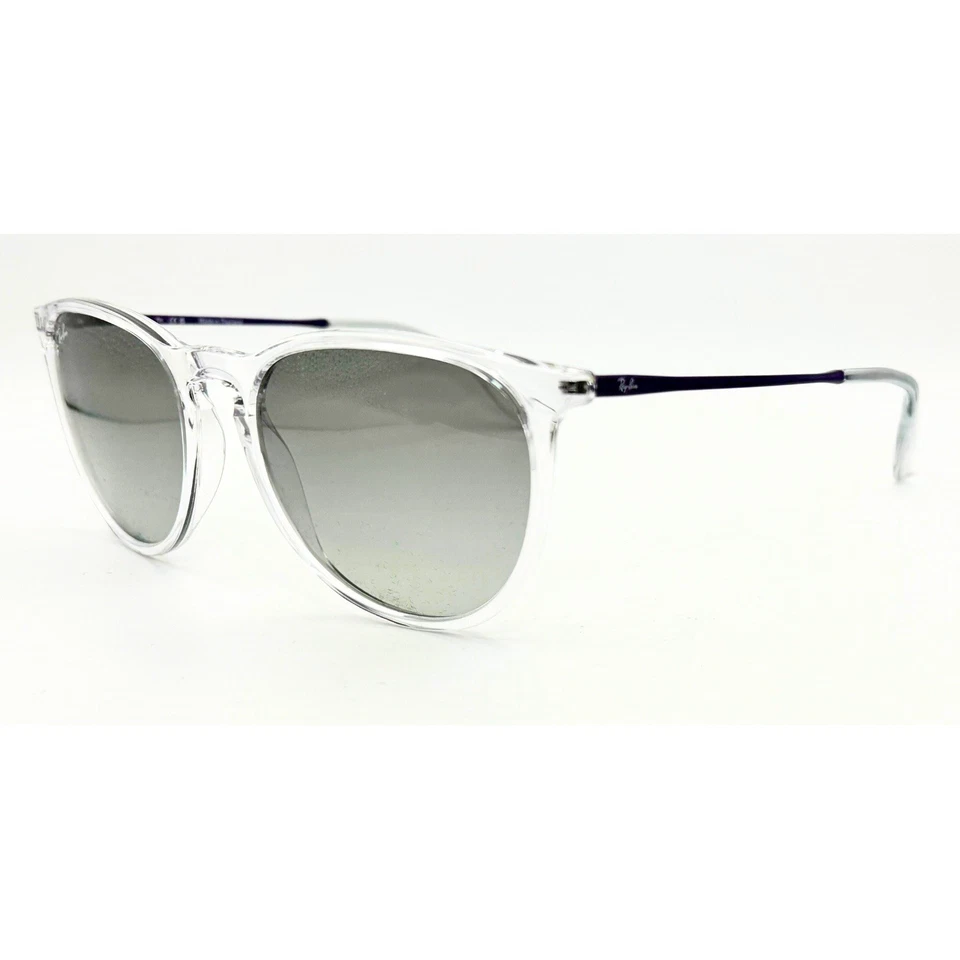 *NOVO* Ray-Ban RB4171 Erika Color Mix, Transparente Polido, Lente Cinza Gradiente - Imagem 3 de 4