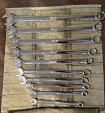 Vintage Snap On OEXL - 10 Piece Long Handle 12Pt Combination Wrench Set Mint USA
