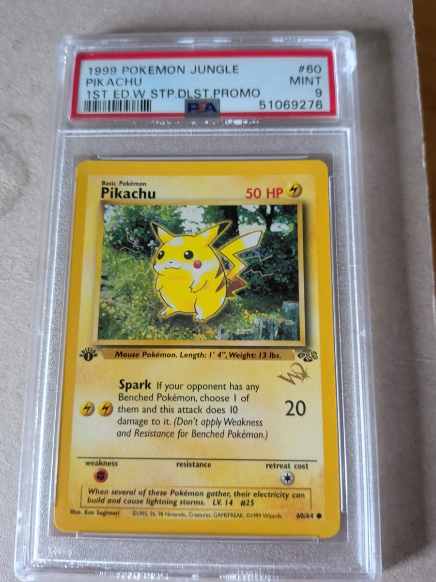 Pikachu Pokémon TCG Grade 9 Jungle Individual Collectible Card