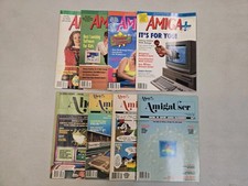 Lot of 8 AMIGA Magazines / Antic's AMIGA Plus , Ahoy AMIGA User, 80s  90s