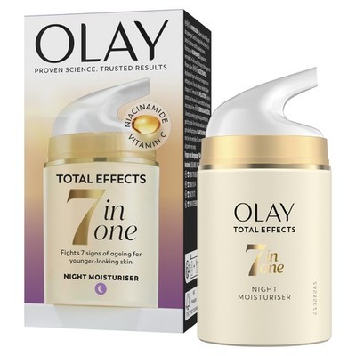 Olay Total Effects 7in1 Anti-Aging Nachtcreme   50 ml (1er Pack), Multicolor 