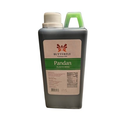 Butterfly Pandan Flavoring Extract Concentrated Restaurant Size 1 Liter
