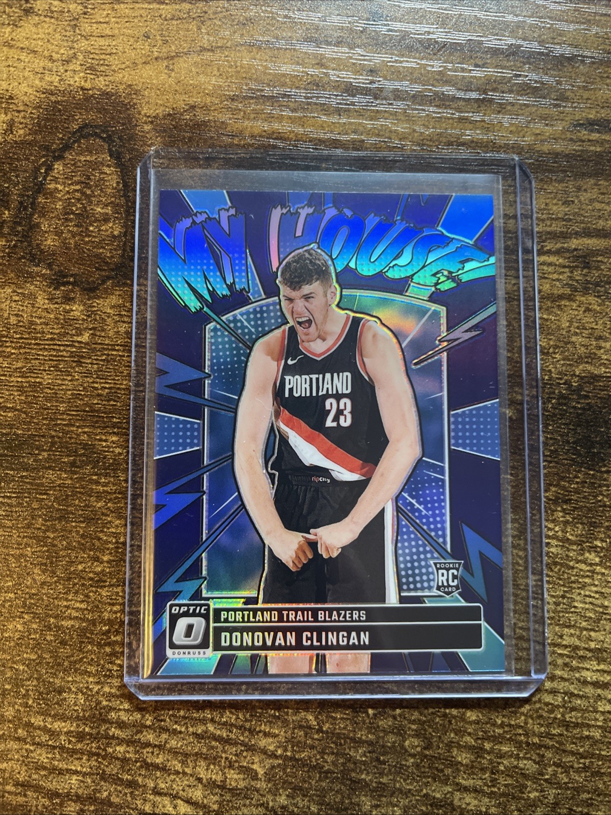 DONOVAN CLINGAN MY HOUSE PURPLE PRIZM 2024-25 PANINI DONRUSS OPTIC BASKETBALL