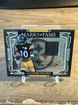 2007 Playoff Absolute Memorabilia Marks Of Fame Santonio Holmes Steelers 1 of 1