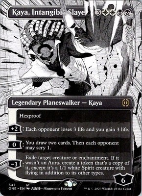 MTG KAYA, INTANGIBLE SLAYER (BORDERLESS) 341 PHYREXIA: ALL WILL BE ONE