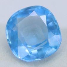 6 Ct Certified Natural Jeremejevite Gemstone Cushion Loose Stones for Jewelry