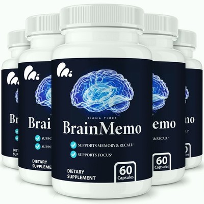 Brain Memo Capsules, BrainMemo for Advanced Brain and Memory Support - 5 Pack