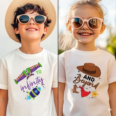 Infinity and Beyond passendes Disney Trip Shirt, Cartoon Paar Shirt, Toy Story