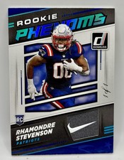2021 Panini Donruss Rhamondre Stevenson Rookie Logo Patch Nike Swoosh TRUE 1/1