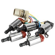 28400-PRP-004 5PCS Transmission Shift Solenoid Valve & Harness Compatible wit...